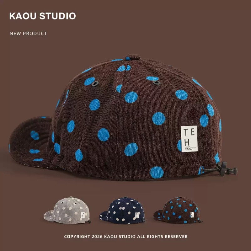Corduroy Cap 5 Panel - قبعة بيسبول من قماش الكوردروي بنقشة