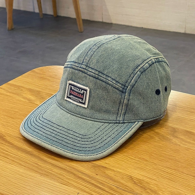 قبعات بيسبول دنيم بحافة مسطحة  - مراجعة Corduroy Cap 5 Panel وسعره