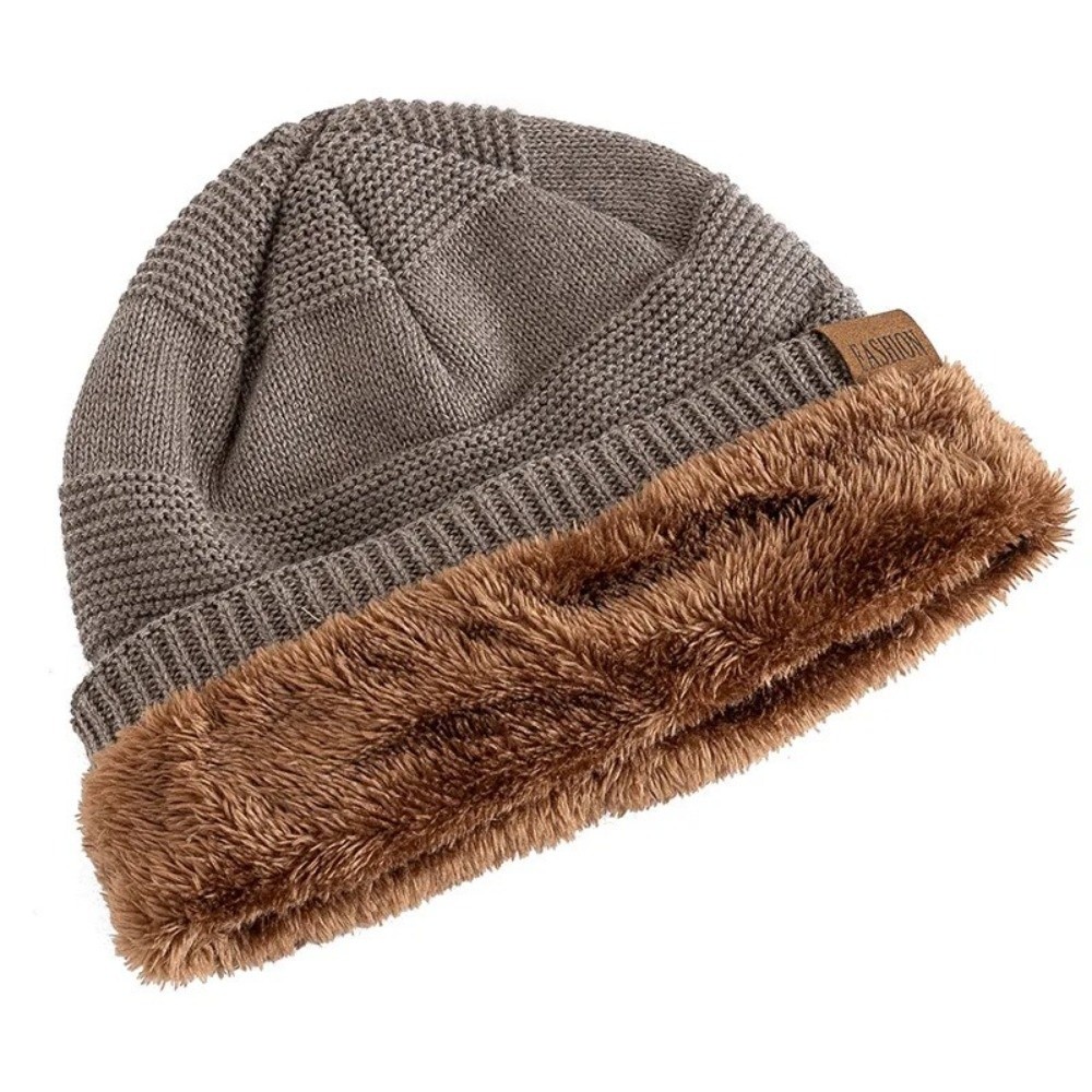قبعة شتوية كاجوال مبطنة بالفرو - مراجعة Beanie Cuffed Knit وسعره