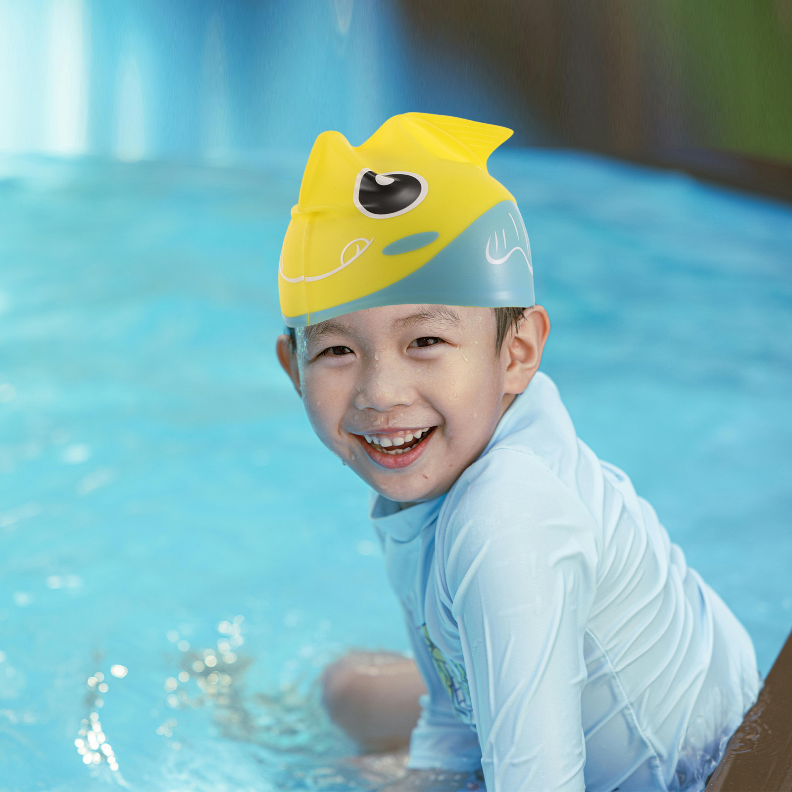 قبعة سباحة من السيليكون بتصميم - مراجعة Swim Hat Silicone وسعره
